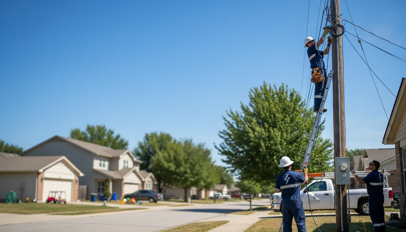 Residential electrician providing installation services in Smyrna Mills, ME